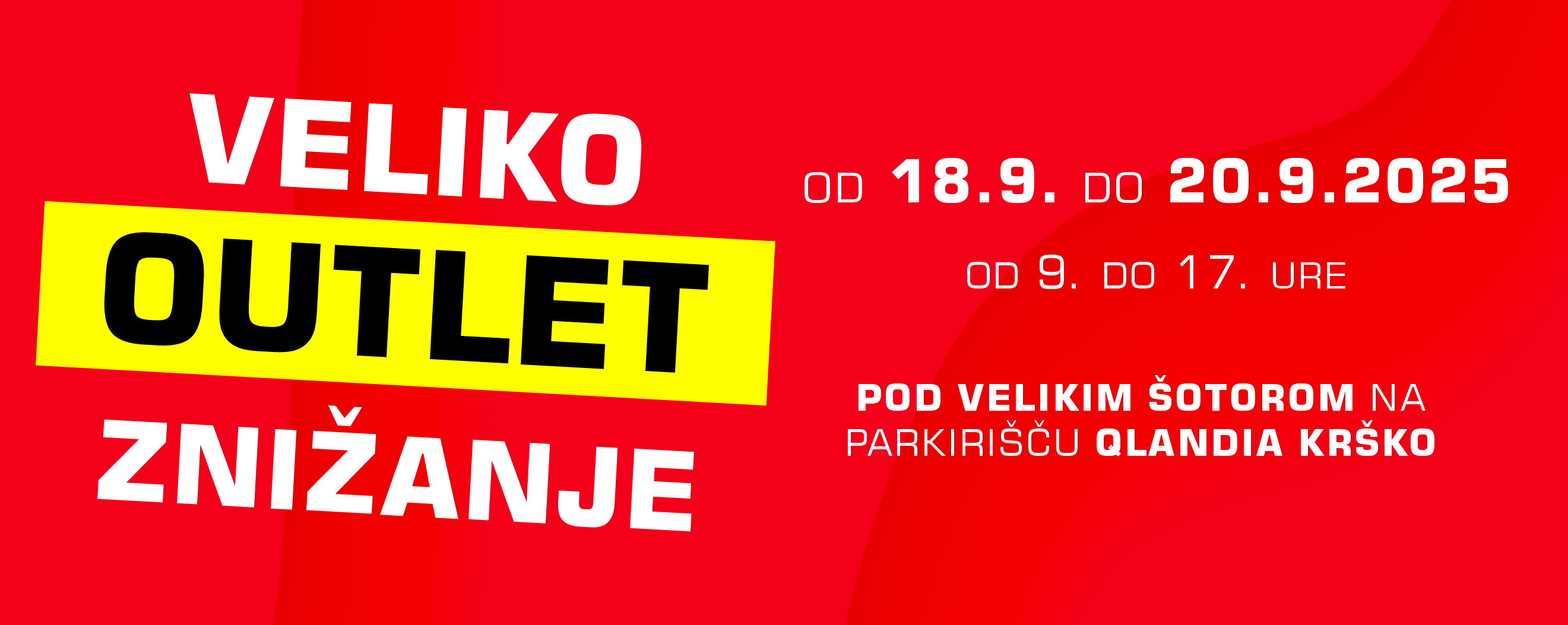 VELIKO OUTLET ZNIŽANJE – OBLACILA-OBUTEV pri Qlandii Krško!