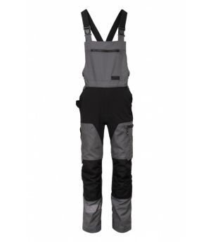 BOSAFETY®MASHUP HLAČE Z OPRSNIKOM - SIVE