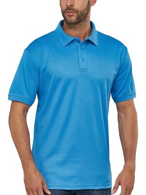 FLASH - TEHNIČNA HITROSUŠEČA MOŠKA POLO MAJICA - svetlo modra