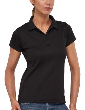 FLASH - TEHNIČNA HITROSUŠEČA ŽENSKA POLO MAJICA - črna