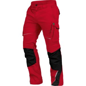 LEIB WACHTER FLEX LINE STRETCH DELOVNE HLAČE, RDEČE-ČRNE