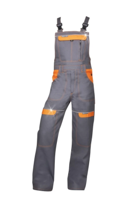 ARDON®COOL TREND HLAČE Z OPRSNIKOM, SIVO-ORANŽNE, H8408 št. 58
