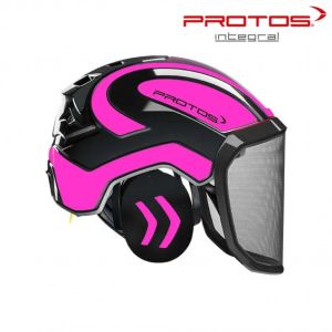 GOZDARSKA ČELADA PROTOS INTEGRAL FOREST F39 pink/črna