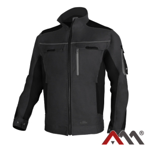 ARTMAS CLASSIC STRETCH SLIM DELOVNA JAKNA TEMNO SIVA