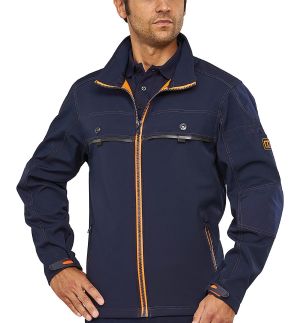 PRONEON DELOVNA JAKNA - modro oranžna - UNISEX