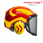 GOZDARSKA ČELADA PROTOS INTEGRAL FOREST F39 rumeno/rdeča 