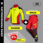 Gozdarski komplet – Delovna jakna EVO Shinobi + Gozdarske hlače SIP EVO Ninja (Razred 1)