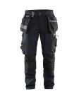 BLAKLADER HLAČE Z VISEČIMI ŽEPI STRETCH NAVY/ČRNE