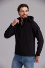 MINMAX HIKE LIGHT DVOSLOJNA SOFTSHELL JAKNA S SNEMLJIVO KAPO, MOŠKA - ČRNA
