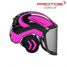 GOZDARSKA ČELADA PROTOS INTEGRAL FOREST F39 pink/črna